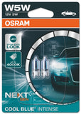 W5W 12V W2.1x9.5d 5W Cool Blue INTENSE NextGeneration 4000K Blister 2St OSRAM