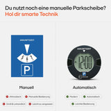 OOONO P-DISC NO1 - Elektronische Parkscheibe mit Zulassung Schwarz