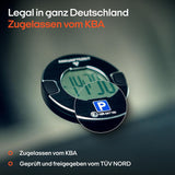 OOONO P-DISC NO1 - Elektronische Parkscheibe mit Zulassung Schwarz