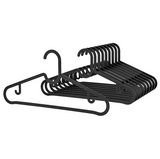 IKEA SPRUTTIG Kleiderbügel, schwarz 10 Stück