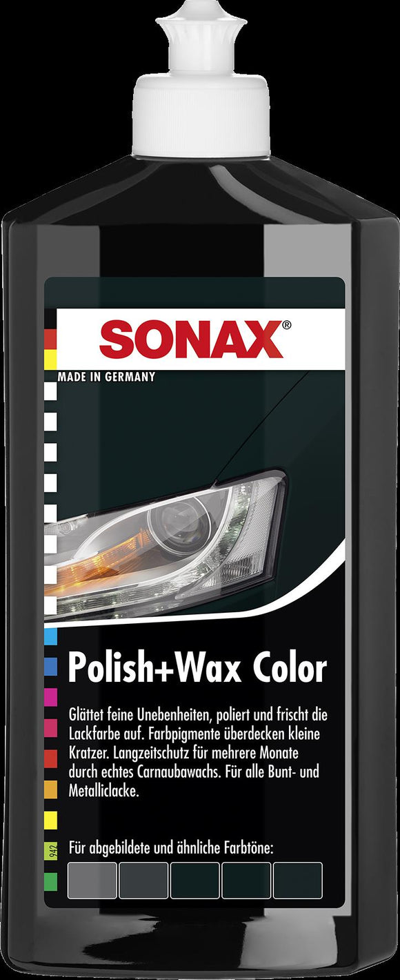 SONAX Polish Wax Color Autopolitur poliert konserviert Farpolitur schwarz