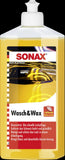 SONAX Wasch & Wax (500 ml) gründliche Schmutzentfernung und dauerhafter Schutzfilm aus natürlichem Carnauba-Wachs