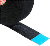tesa Gewebeband PET-Vlies 51608 Isolierband für Kabelbäume Baumwolle Klebeband (50mm x 25m), Schwarz