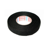 tesa Gewebeband PET-Vlies 51608 Isolierband für Kabelbäume Baumwolle Klebeband (50mm x 25m), Schwarz