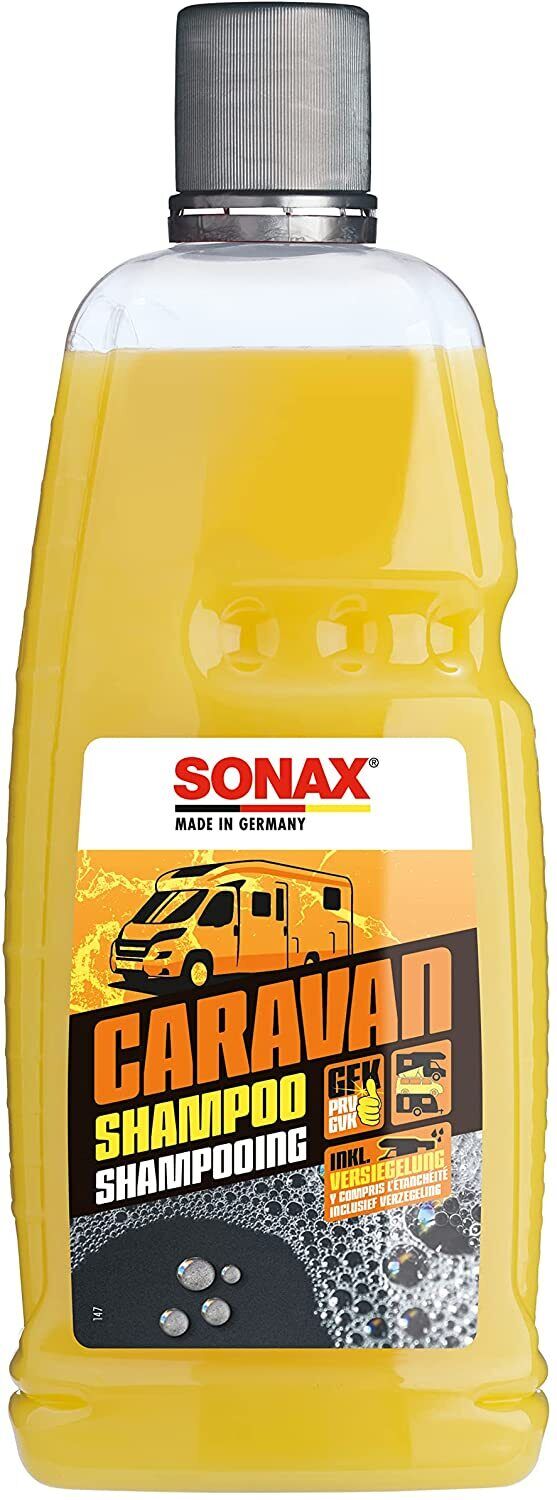 SONAX CARAVAN Shampoo 1L Wohnwagen Reinigung Wohnmobil Pflege Wäsche Camping