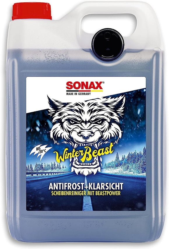 SONAX 01355000 Winterbeast Antifrost + KlarSicht bis -20°C 5L Frostschutzmittel