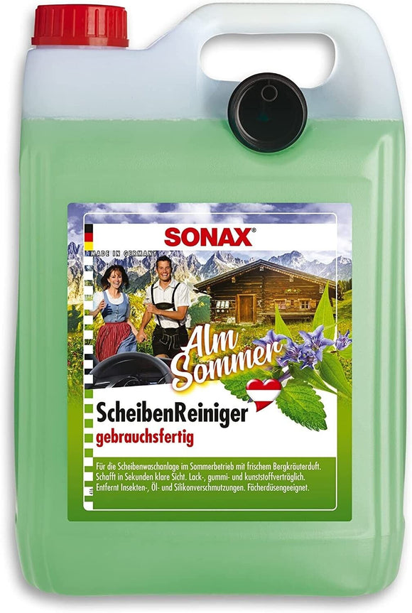 SONAX Scheibenreiniger Sommer AlmSommer Gebrauchsfertig Wischwasser 5L