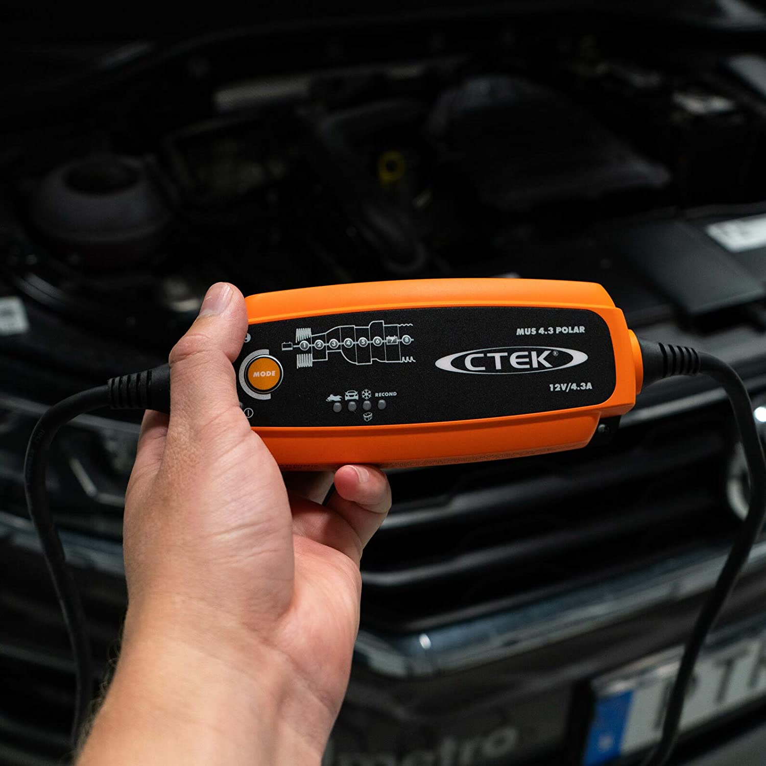 CTEK 5.0 POLAR, Batterieladegerät 12V Für Extreme Kälte,  Erhaltungsladegerät, Intelligentes Ladegerät Auto Und Motorschlitten,  Batteriepfleger Mit