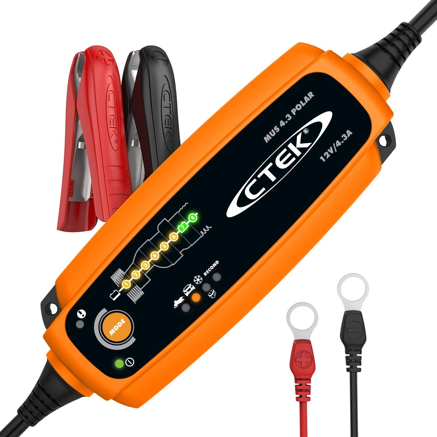 Batterie-Ladegerät CTEK 6 Programme, 8 Ladeschritte MXS 5.0, 12V, 5A mit  Polklemmen & Ringösenkabel auch für Gel-Batterien geeignet Note 1 -  perfekte Reparatur