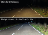 Philips H4 12V 18W P43t Ultinon Pro6000 LED 5800K mit Straßenzulassung 2St.