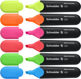 Schneider Job 150 Textmarker (nachfüllbar und lichtbeständig) 6er Etui gelb, orange, rosa, grün, blau, rot - EUR 1,50 / Einheit