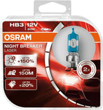 Osram NIGHT BREAKER LASER +150% NEXT GENERATION H1 H3 H4 H7 HB3 HB4 H8 H11