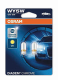 OSRAM DIADEM CHROME SILVER PY21W 12V 21W T10 W5W - PR21W ROT BREMSLEUCHTE