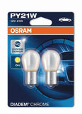 OSRAM DIADEM CHROME SILVER PY21W 12V 21W T10 W5W - PR21W ROT BREMSLEUCHTE