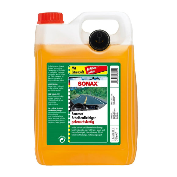 SONAX Scheibenreiniger Sommer Citrus Gebrauchsfertig Wischwasser 5L